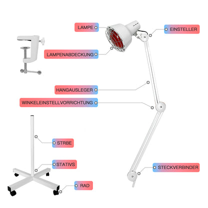 Infrarotlampe, 275W Behandlung von Erkältungen und Muskelverspannungen
