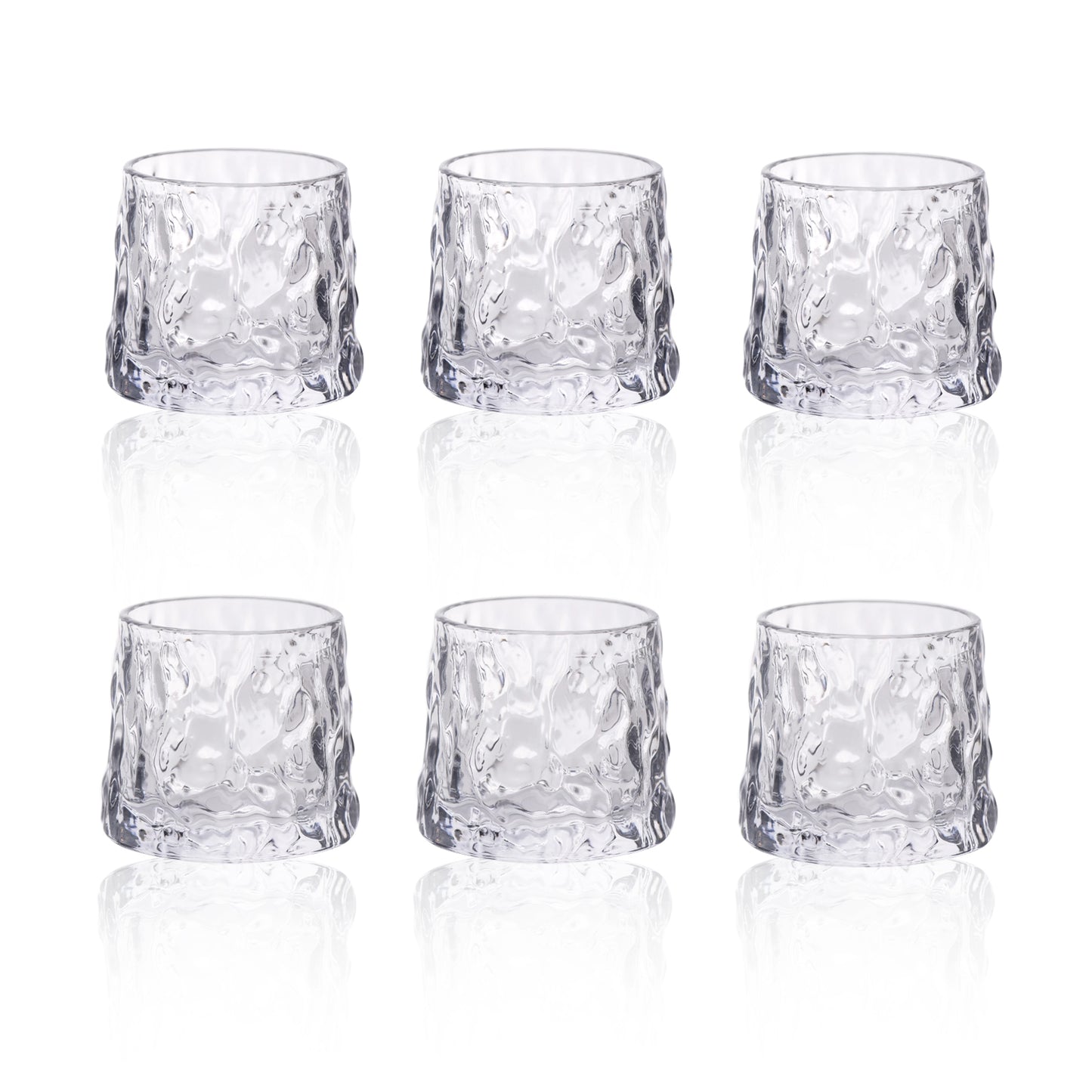 Wassergläser Gläser Trinkgläser, 6er Set, Whiskyglas eisgekühlt - 150ml