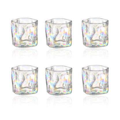 Wassergläser Gläser Trinkgläser, 6er Set, Verdrehter Becher Bunt - 230ml