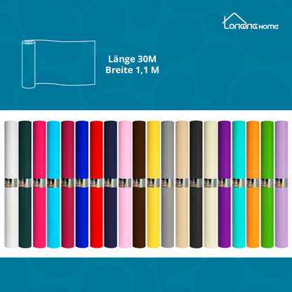 Tischdeckenrolle, 1.1 × 30M, Einweg Vlies Stoffähnlich TischdeckeRolle