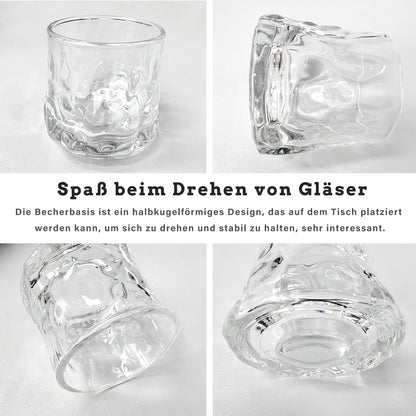 Wassergläser Gläser Trinkgläser, 6er Set, Whiskyglas eisgekühlt - 150ml