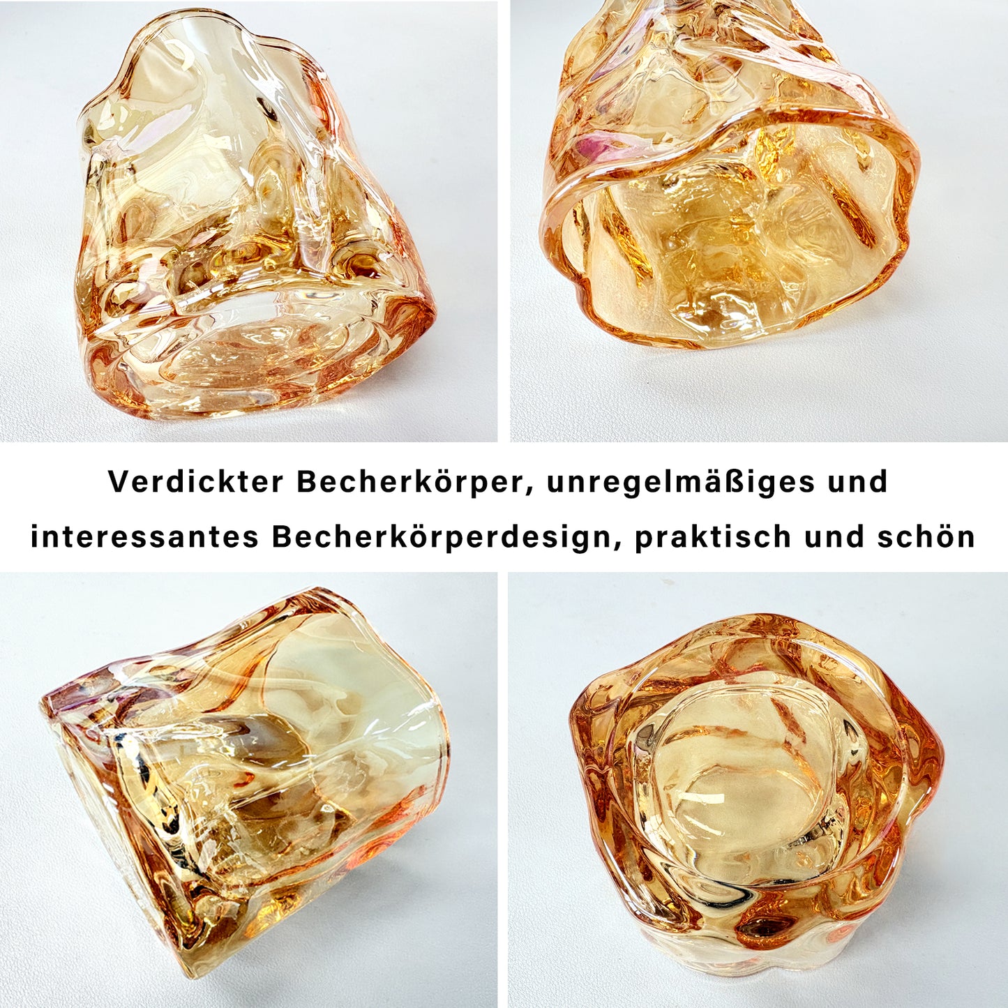 Wassergläser Gläser Trinkgläser, 6er Set, aus Glas-230ML