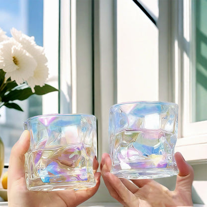 Wassergläser Gläser Trinkgläser, 6er Set, Verdrehter Becher Bunt - 230ml