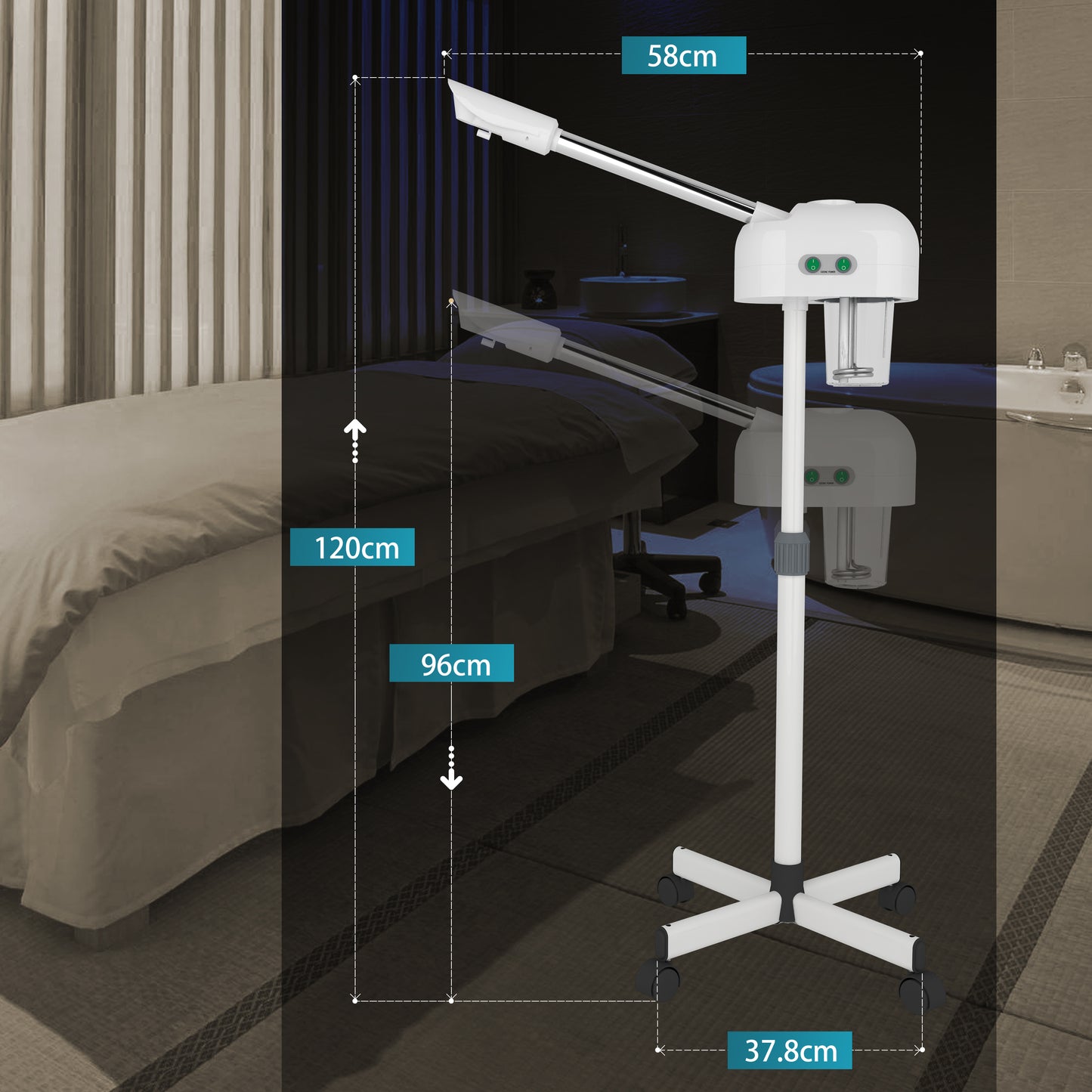 Gesichtsdampfer, Luftbefeuchter, Mitesser entfernen, Hautalterung ermäßigen