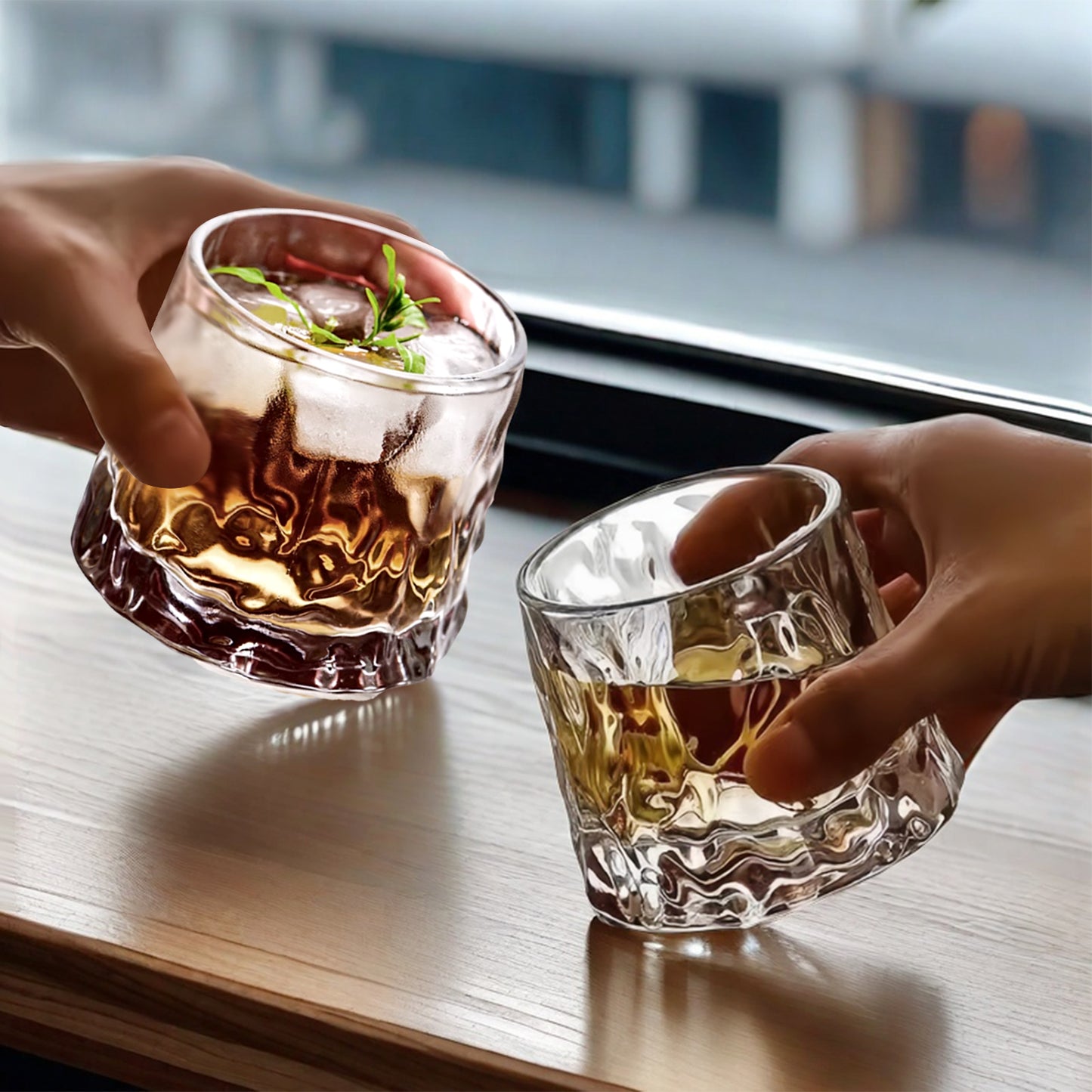 Wassergläser Gläser Trinkgläser, 6er Set, Whiskyglas eisgekühlt - 150ml