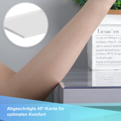 Glasklar Folie 2mm,abgeschrägte Kante, Tischfolie PVC transparent, Größe wählbar