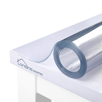 Glasklar Folie 2mm,abgeschrägte Kante, Tischfolie PVC transparent, Größe wählbar