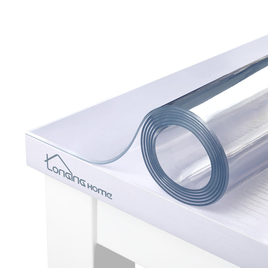 Glasklar Folie 2mm,abgeschrägte Kante, Tischfolie PVC transparent, Größe wählbar